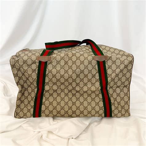 valigie gucci vintage|vintage gucci duffle bag.